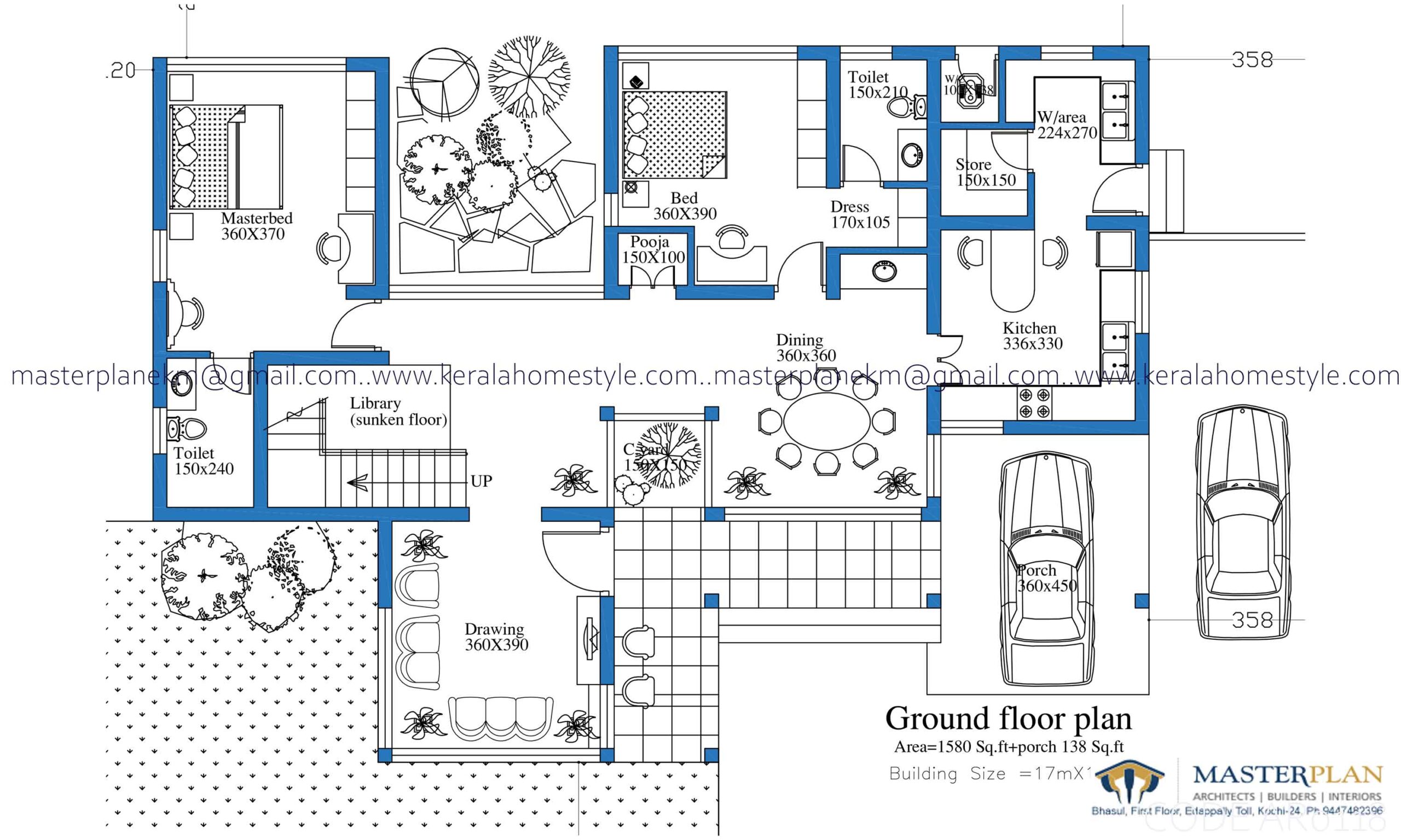 4 BHK 2 Story plan 2498 Sq.Ft